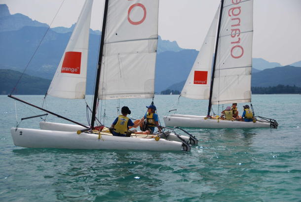 Catamaran lake Annecy 