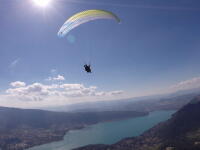 Paragliding flight Annecy Talloires