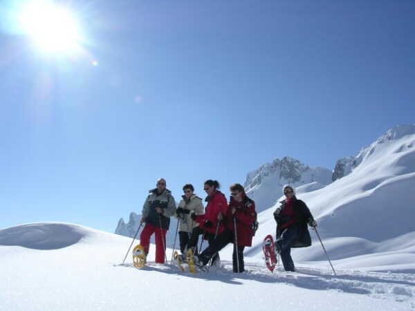 Snowshoeing in Annecy